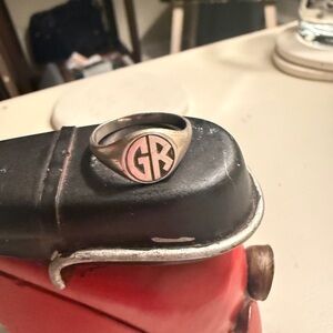 Men's Silver Monogram Ring by Miansai